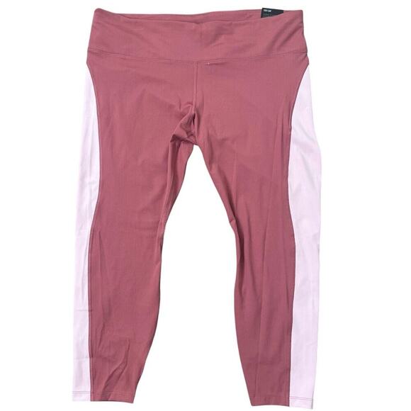 Nike Run Tights 7/8 LENGTH Women’s Sz 2X MID RISE DRI-FIT Pink NWT - Picture 2 of 8